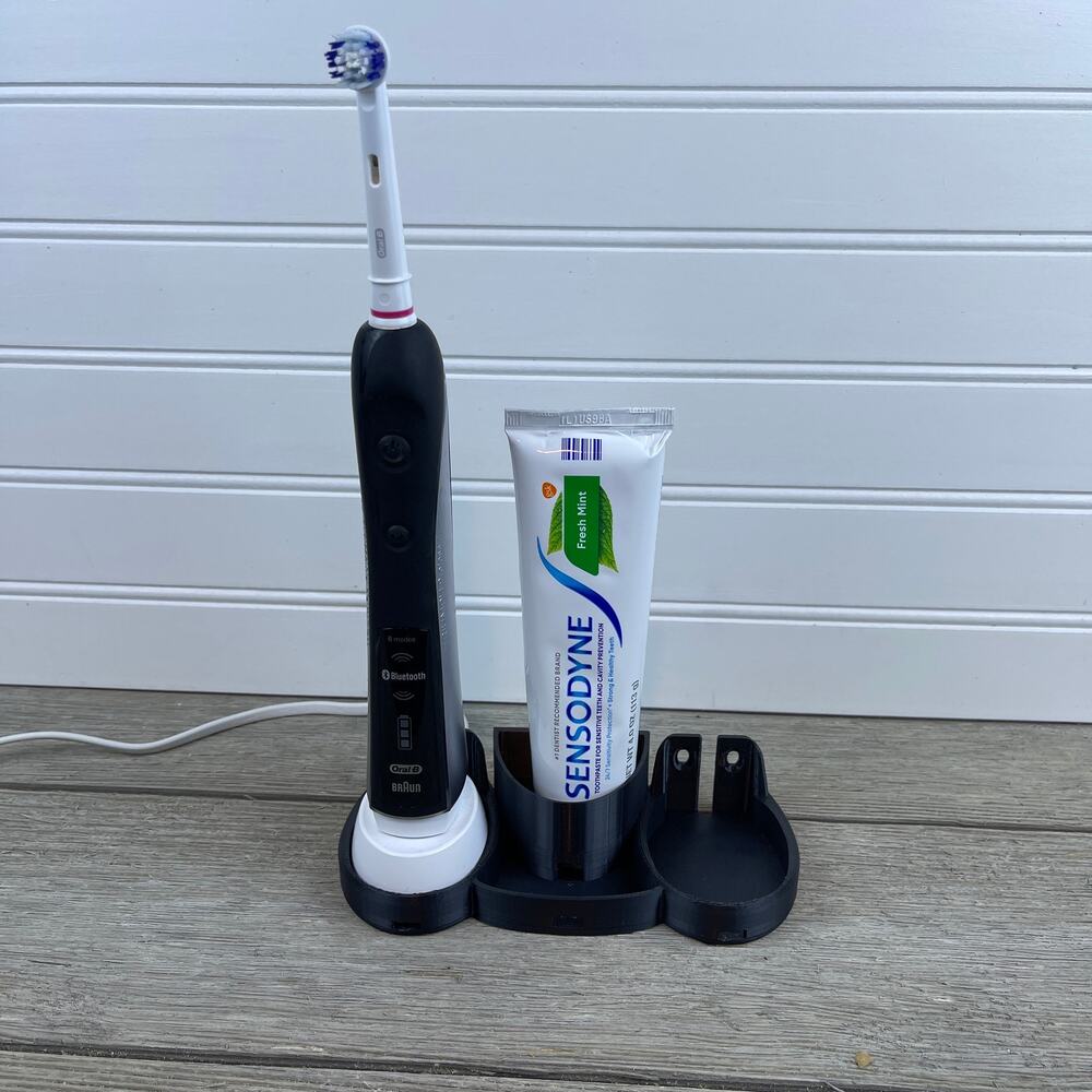 Dual Electric Oral B Toothbrush Toothpaste Holder